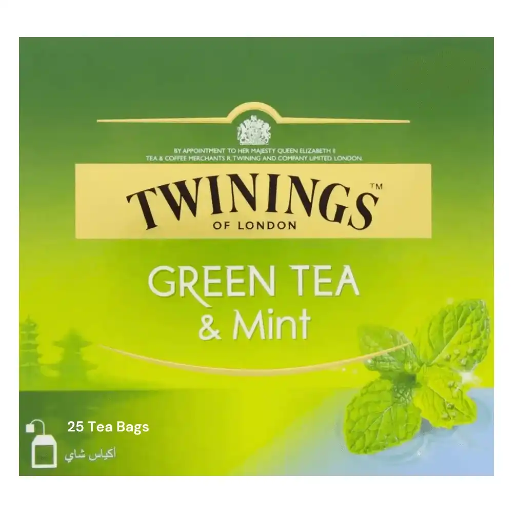 Twinings Green Tea - Mint - 25 Tea Bags > Julnar LLC
